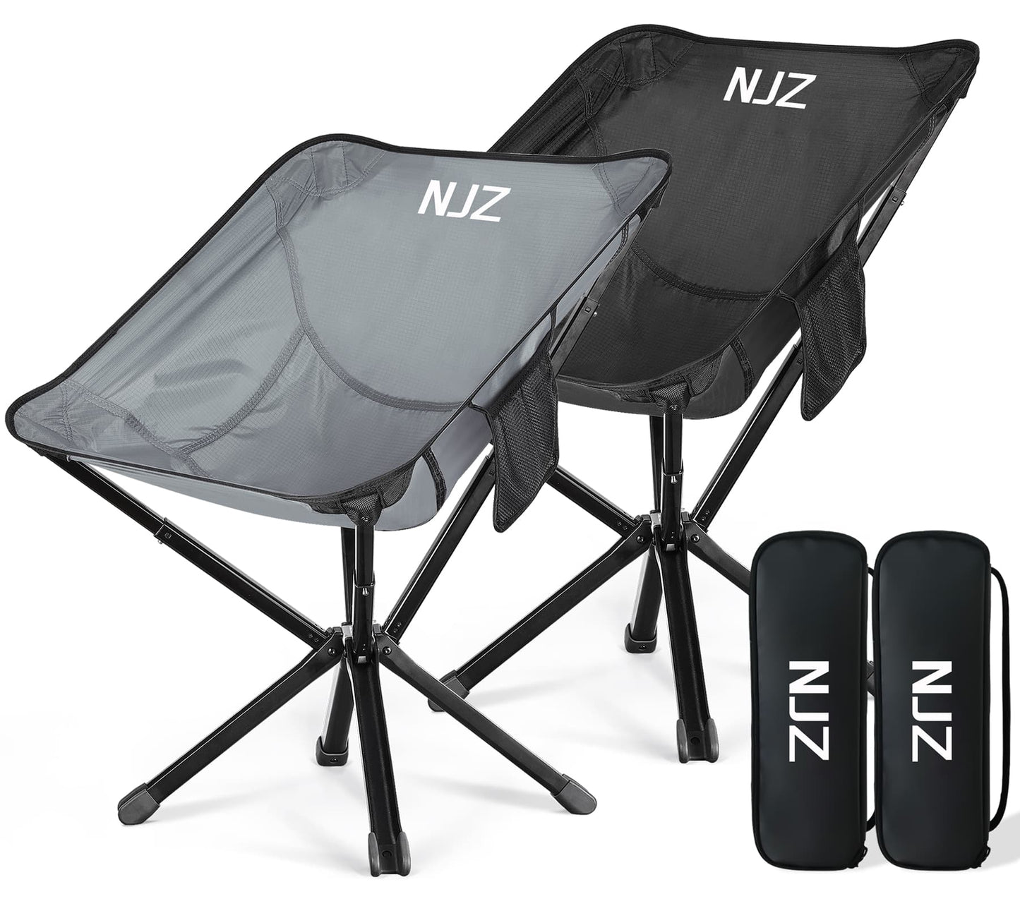 NJZ Foldable Camping Chair 200 LBS Capacity