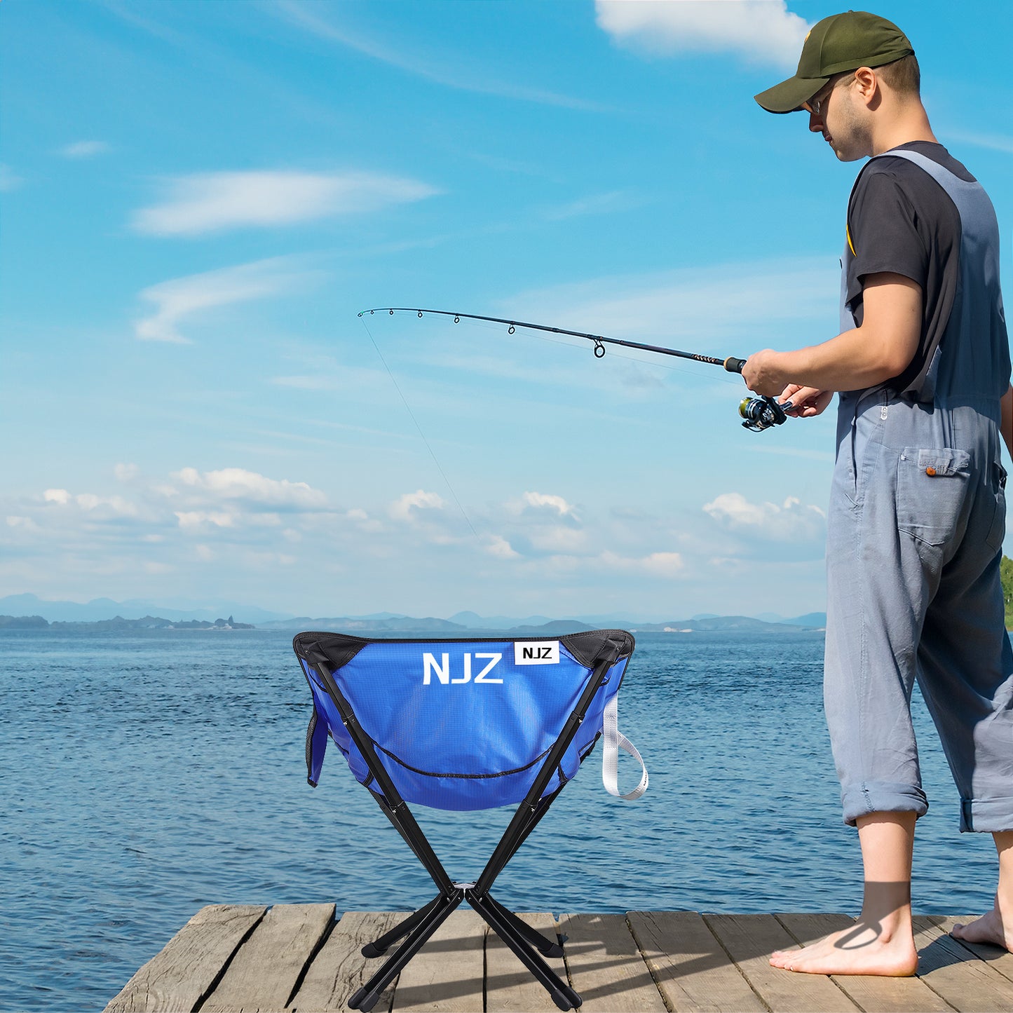 NJZ Compact Lightweight Folding Beach Chair