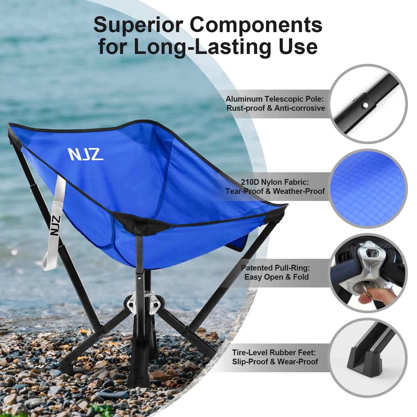 2 Packs: 2xClassical Chair(Blue)
