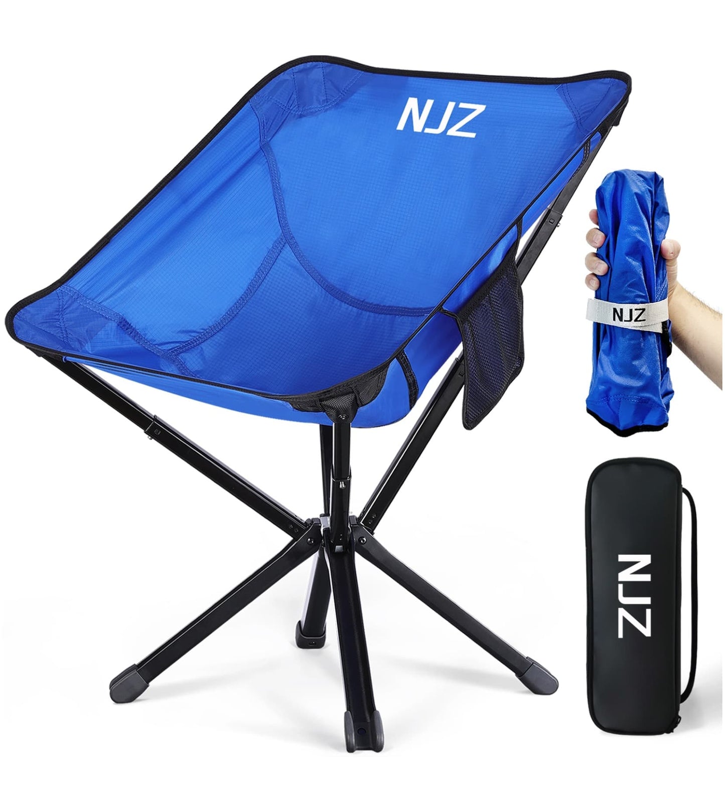 NJZ blue hiking chair for outside