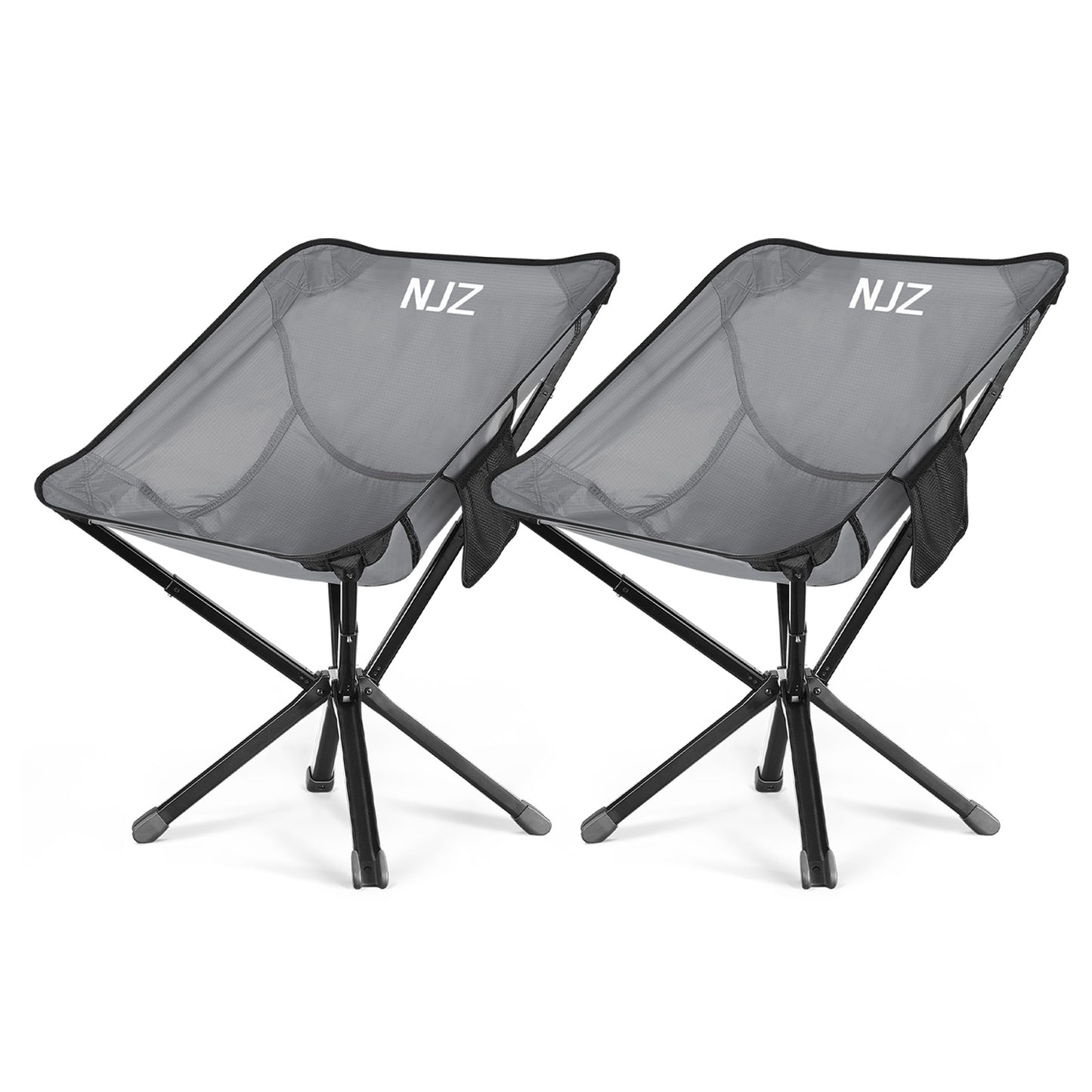 2 Packs: 2xBackpacking Chair(Silver)