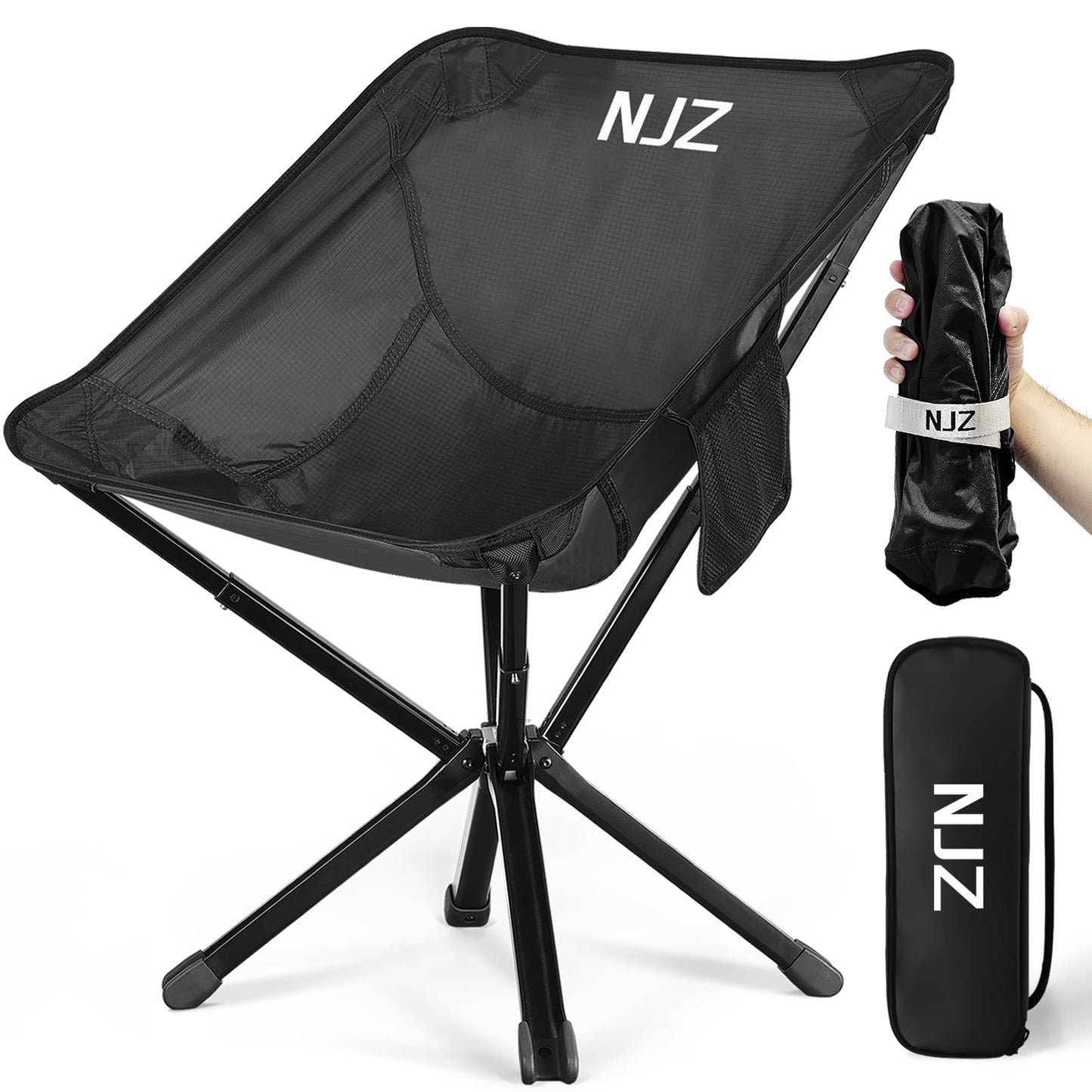 black camping chair for backpacking NJZ