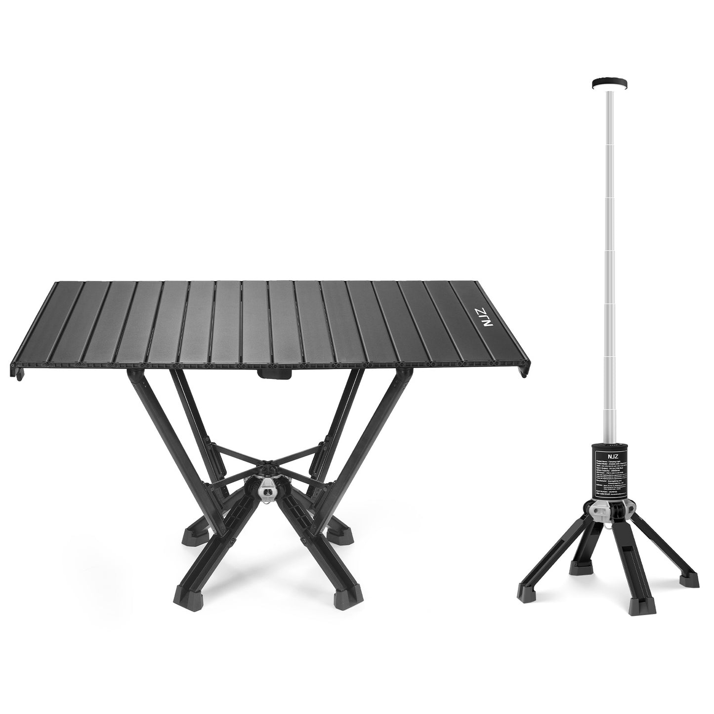 2 Packs: 1x Camping Table+1x Camping Light