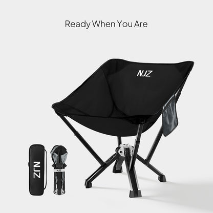NJZ Heavy Duty Camping Chair 450 lb Capacity – Compact Folding RV Travel Chair